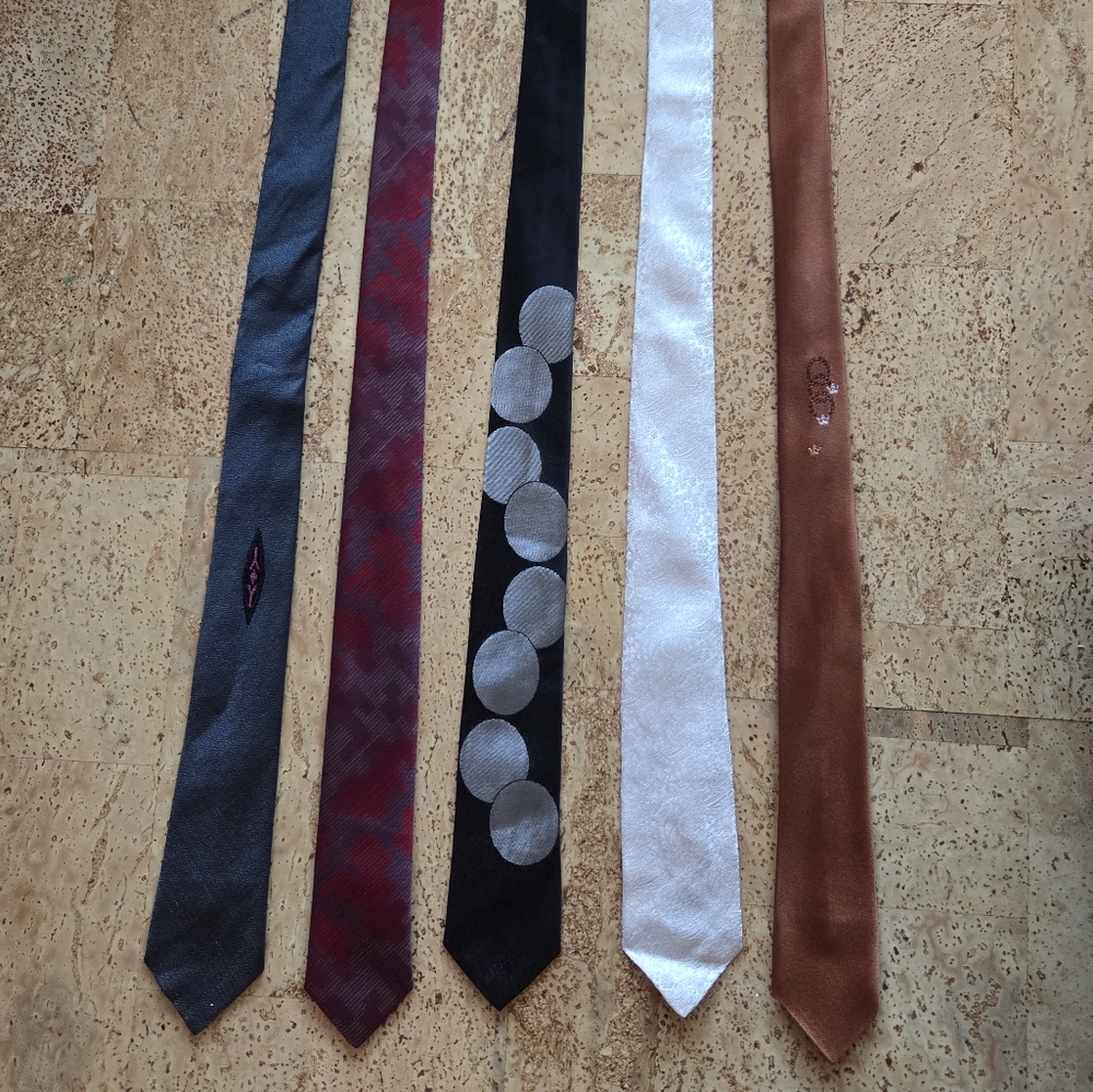 Vintage Skinny Necktie Lot